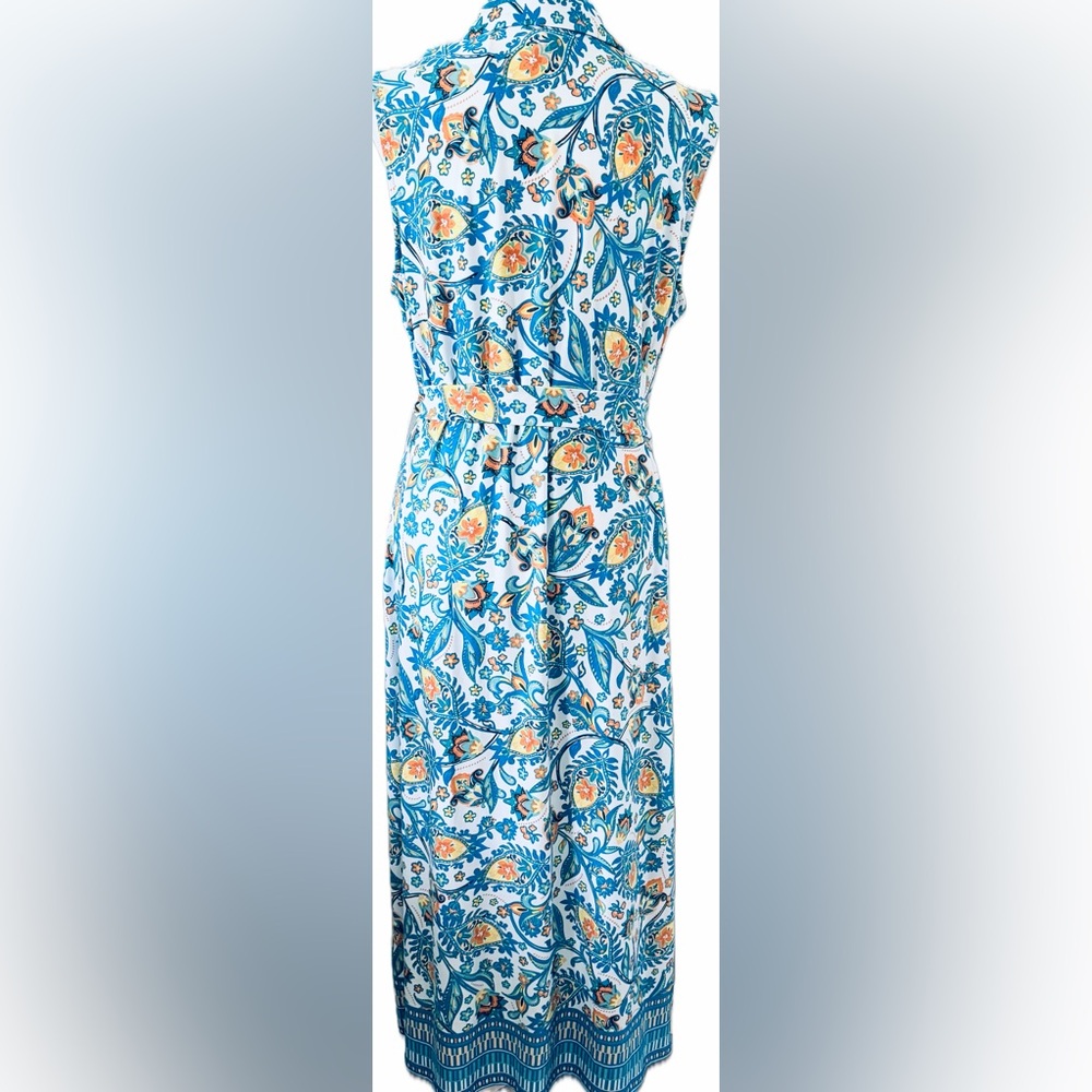MSK Vibrant Colorful Maxi Dress Size Large - Picture 3 of 8